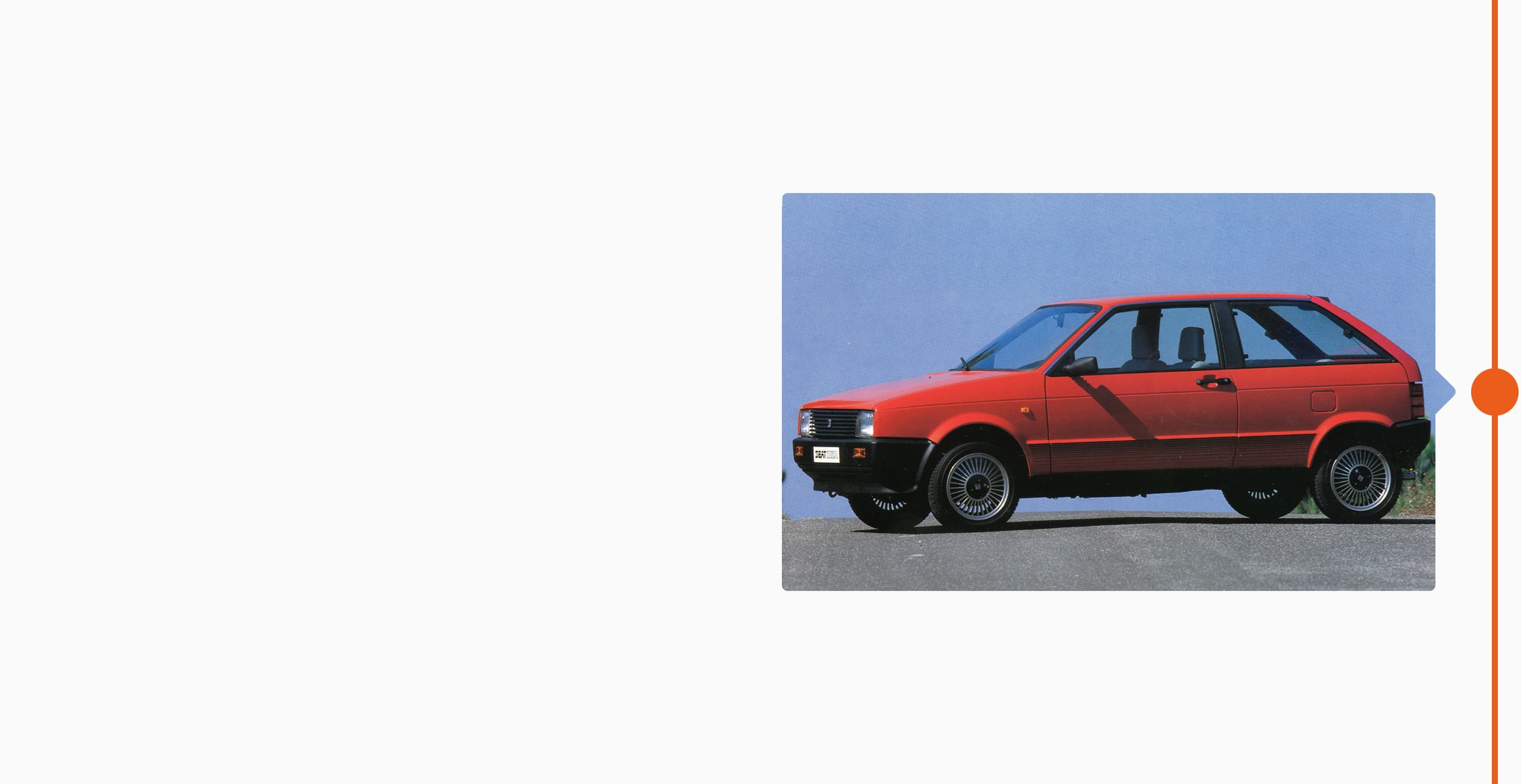SEAT brand history 1984 - SEAT Ibiza original car iconic