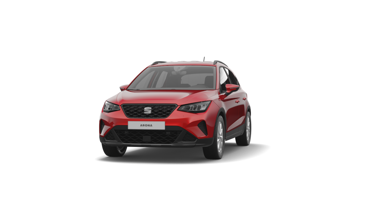 Rodzinny SEAT Leon Sportstourer w kolorze Desire Red, widok z lewego boku