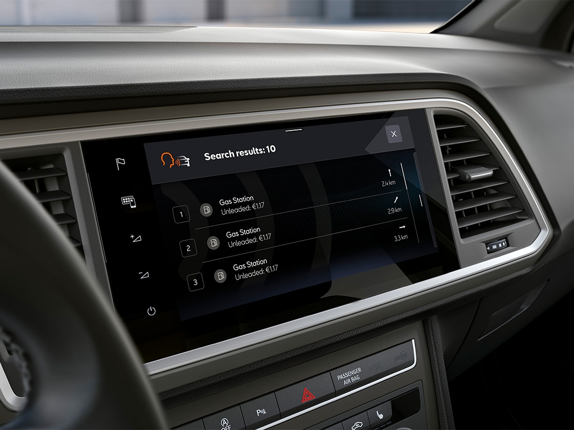 seat ateca ulepszony system nawigacji. 