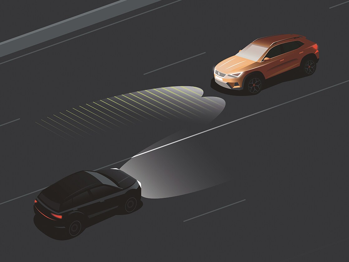 Asystent świateł drogowych High Beam Assist - fajna funkcja zapewniająca bezpieczną jazdę nocą. Idealny dla małego pojazdu rodzinnego.
