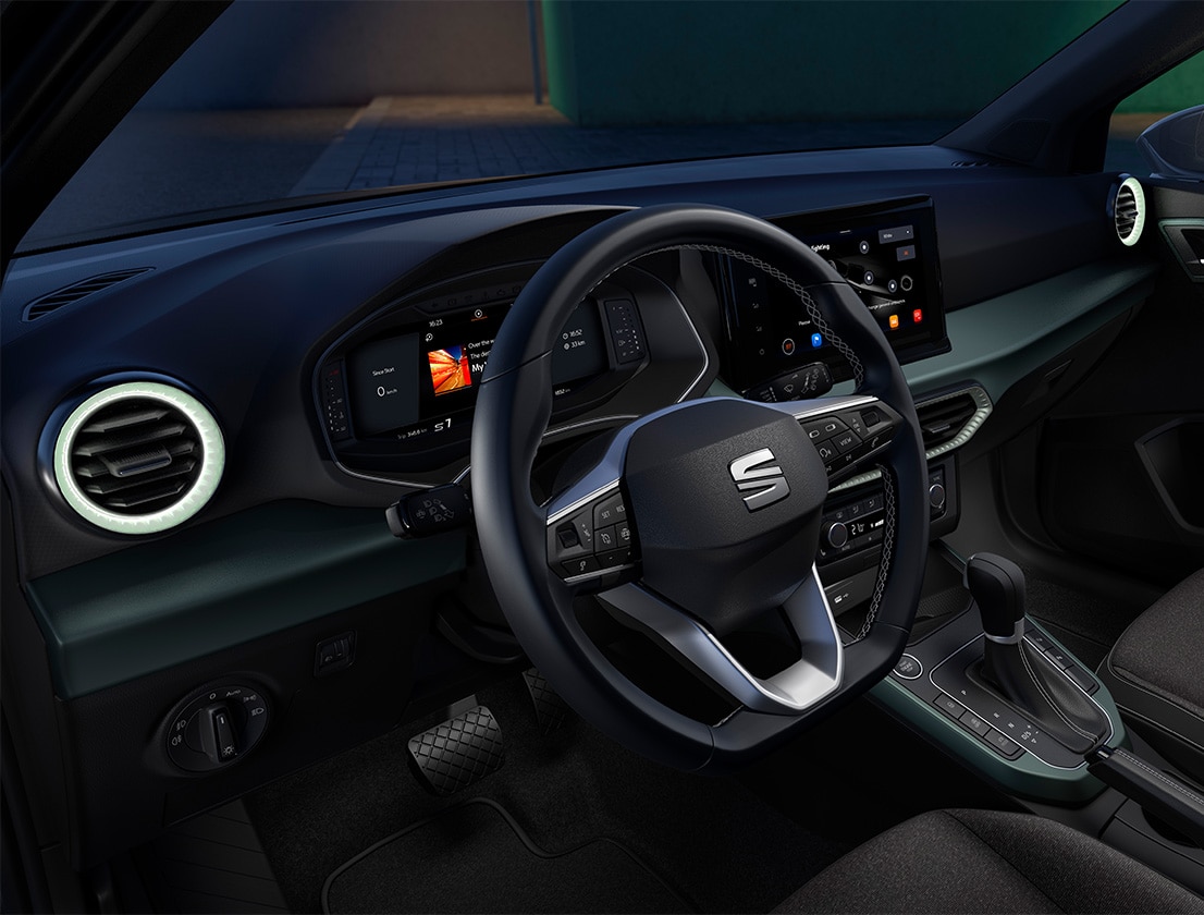 Kierownica SEAT Arona z podświeltanymi nawiewami