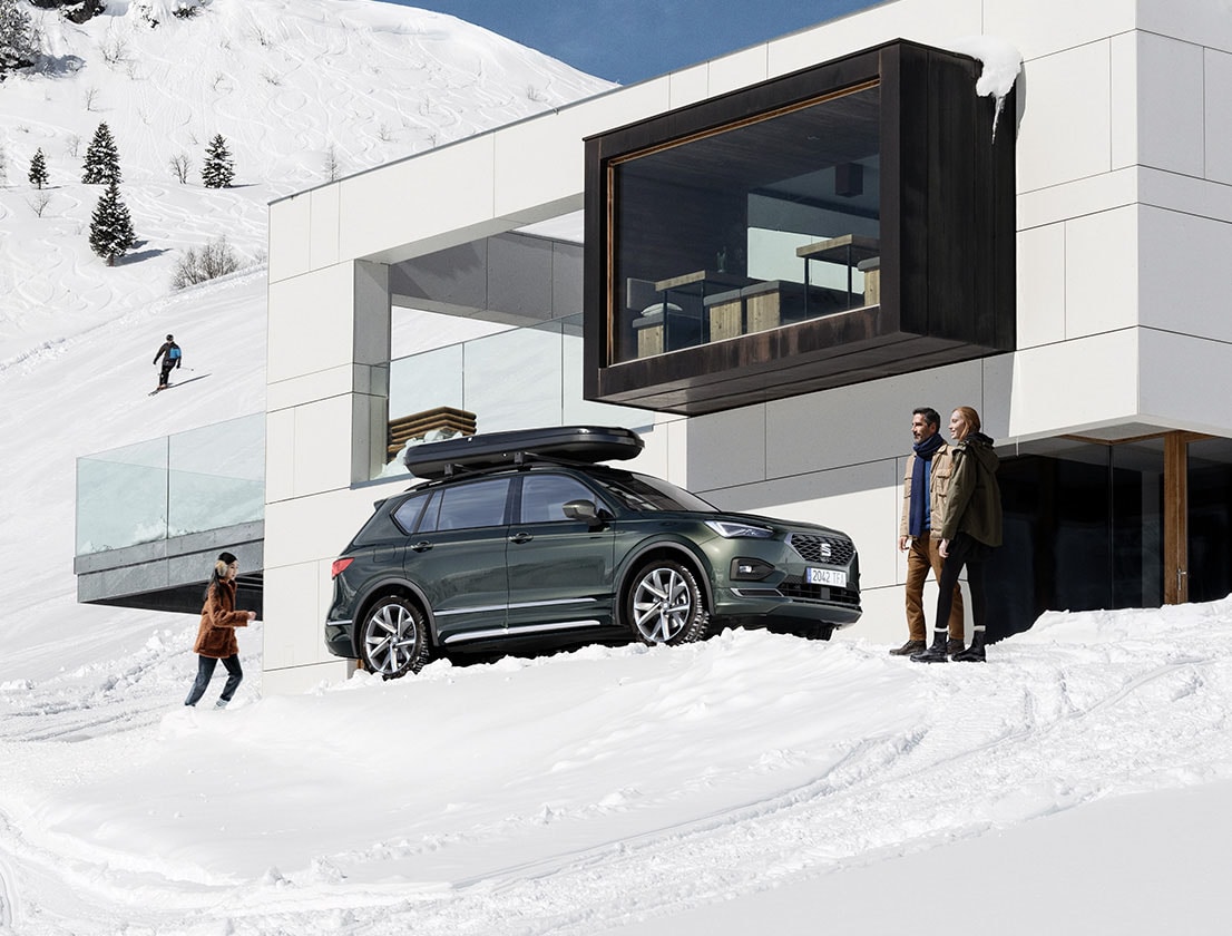 The SEAT Tarraco with roof box