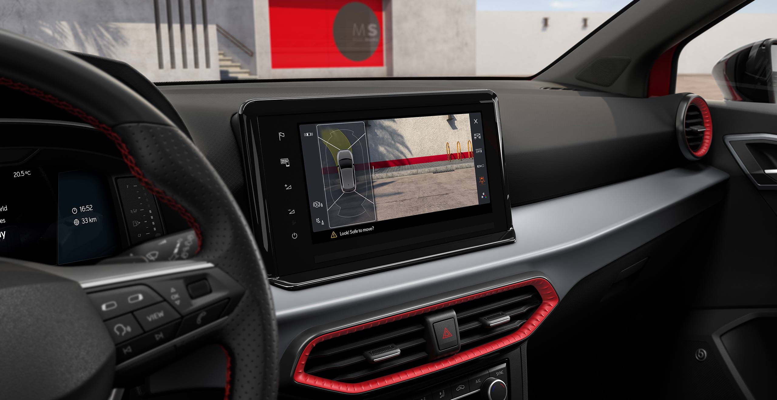 SEAT Ibiza z kamerą cofania
