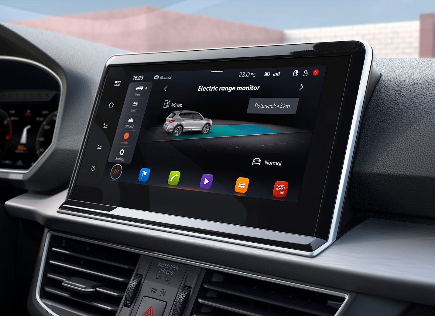 SEAT Tarraco e-HYBRID, ekran systemu infotainment online