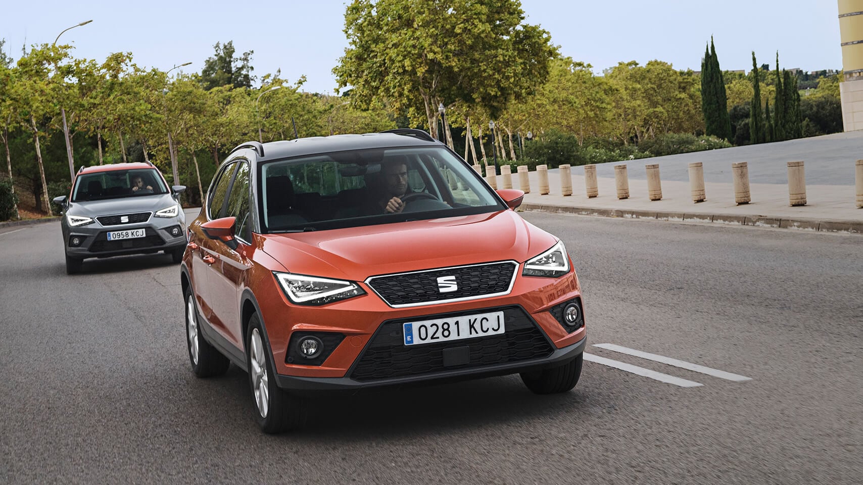 SEAT Arona podczas jazdy