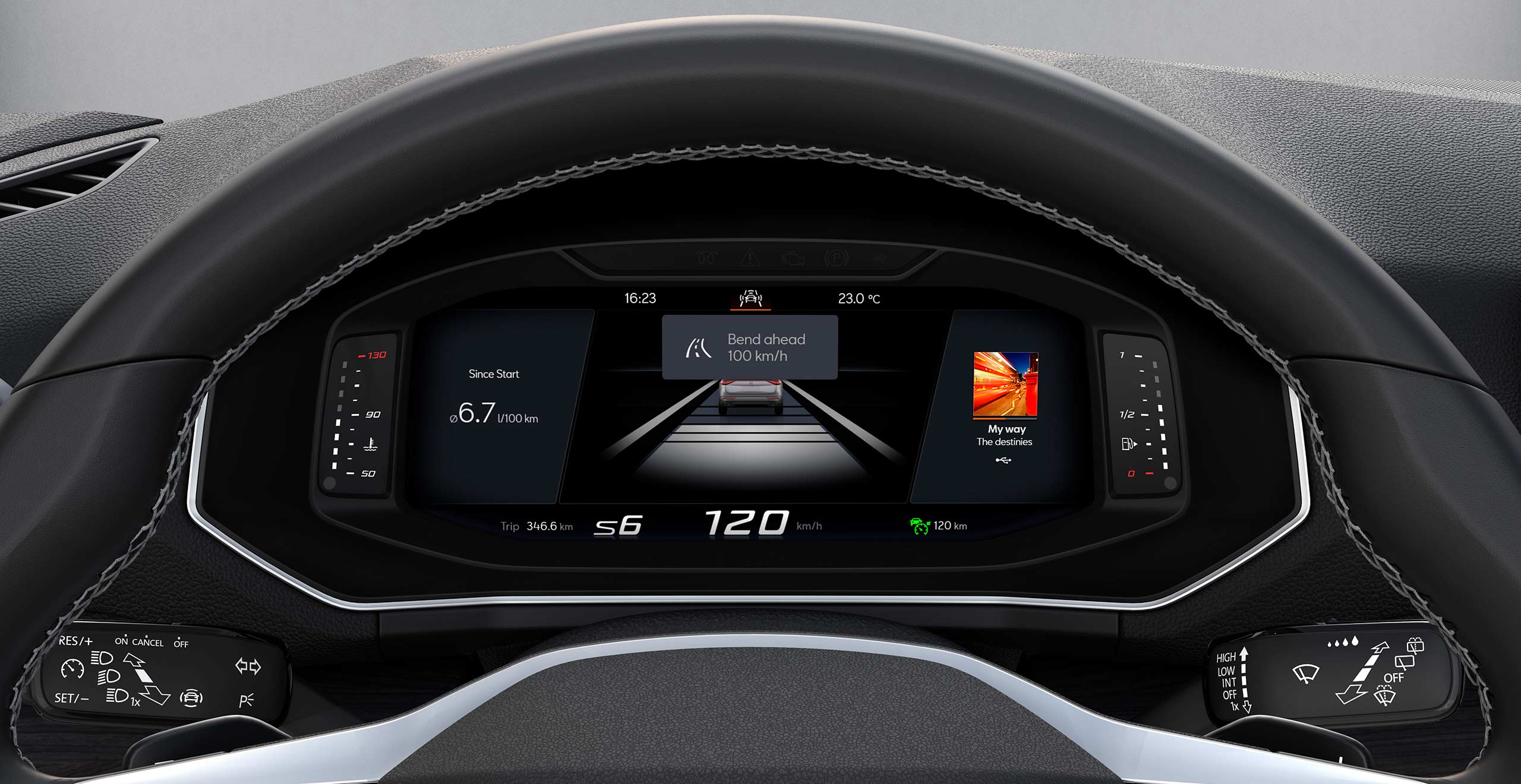 SEAT Tarraco SUV 7-miejscowy, opcje bezpieczeństwa z predykcyjnym tempomatem