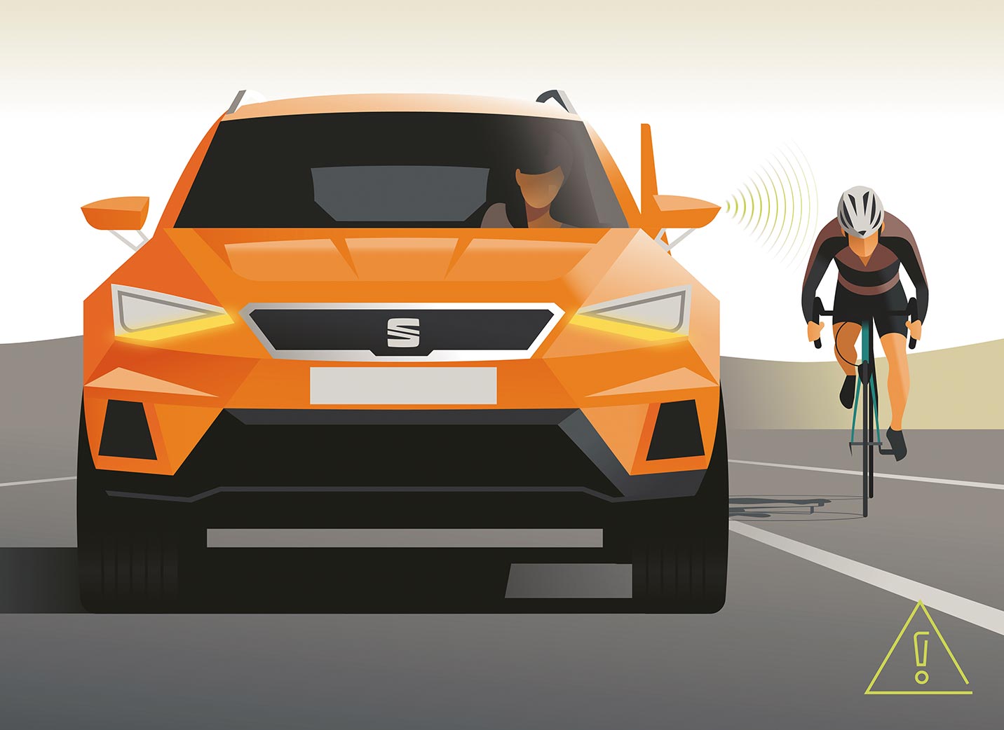 siedmiomiejscowy SUV SEAT Tarraco z funkcją ostrzegania o ruchu poprzecznym z tyłu Exit Assist