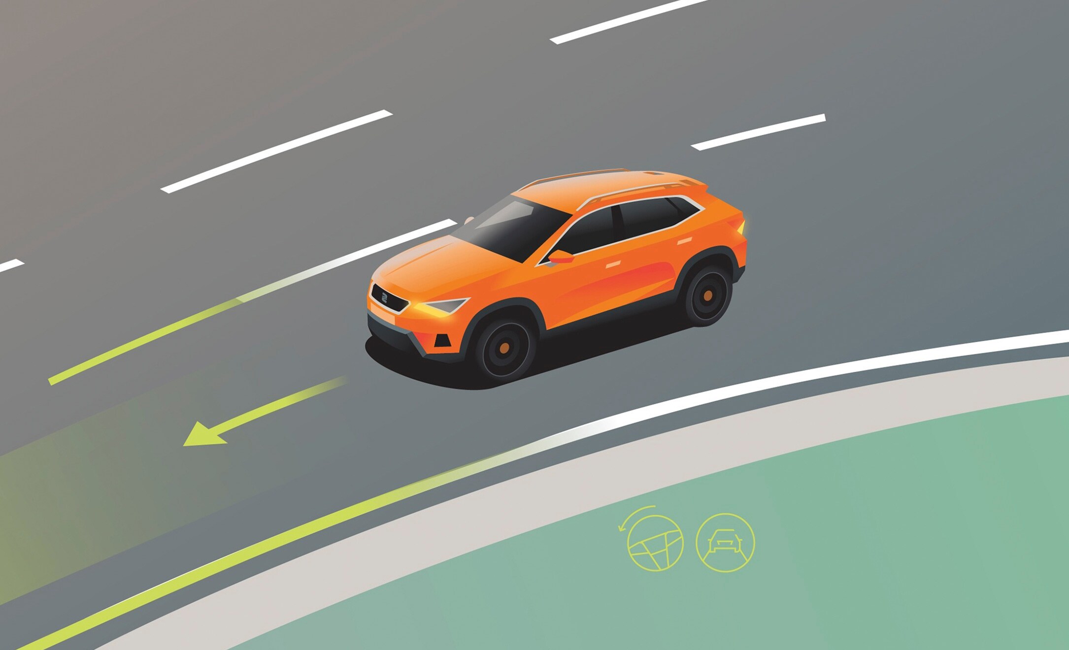 siedmiomiejscowy SUV SEAT Tarraco wyposażony w travel assist