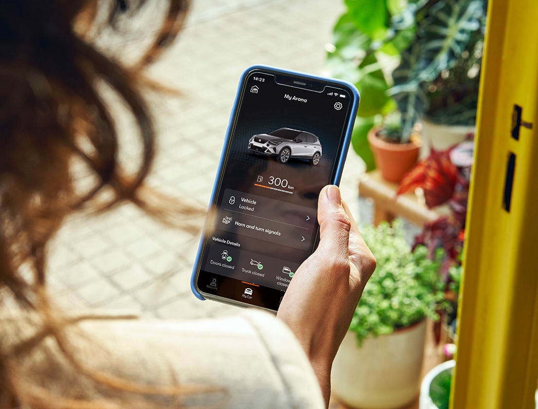 Aplikacja SEAT Connect w smartfonie